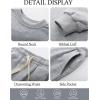 imageFlygo Boys Girls 2 Piece Tracksuit Athletic Sweatsuits Set Unisex Kids Crewneck Sweatshirt and Jogger Sweatpants with PocketsLightgrey