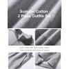 imageFlygo Womens Cotton 2 Piece Outfits Sweatsuit Lounge Sets Half Zip Crop Top and High Waisted Shorts Sweatshirt TracksuitLight Grey Heather