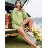 imageFlygo Womens Cotton 2 Piece Outfits Sweatsuit Lounge Sets Half Zip Crop Top and High Waisted Shorts Sweatshirt TracksuitLightgreen