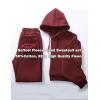 imageFlygo Womens Fleece 2 Piece Outfits Sweatsuit Crop Pullover Sweatshirt Joggers Pants Tracksuit SetBurgundy