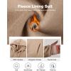 imageFlygo Womens Fleece 2 Piece Outfits Sweatsuit Crop Pullover Sweatshirt Joggers Pants Tracksuit SetKhaki