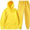 imageFlygo Jogging Set 2 Piece Tracksuit Women Sweatsuits Outfits Pullover Hoodies Sweatshirt PantsYellow