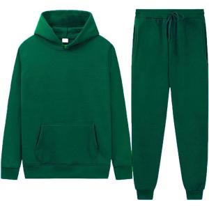 imageFlygo Jogging Set 2 Piece Tracksuit Women Sweatsuits Outfits Pullover Hoodies Sweatshirt PantsDarkgreen