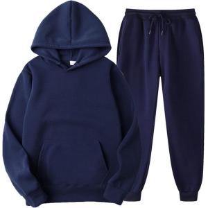 imageFlygo Jogging Set 2 Piece Tracksuit Women Sweatsuits Outfits Pullover Hoodies Sweatshirt PantsNavy
