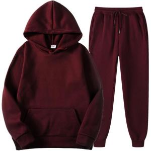imageFlygo Jogging Set 2 Piece Tracksuit Women Sweatsuits Outfits Pullover Hoodies Sweatshirt PantsWinered