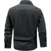 imageFlygo Long Sleeve Work Shirts for Men Casual Cotton Button Down Western Cowboy Cargo Shirt for Hiking Safari CampingDark Grey