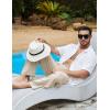 imageFlygo Mens Linen Pants Casual Wide Leg Baggy Pants Summer Cotton Elastic Waist Yoga Beach Palazzo TrousersKhaki