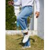 imageFlygo Mens Fleece Lined Sherpa Sweatpants Winter Warm Pants Jogger Lounge Athletic Pant with PocketsBluegreyopen Bottom