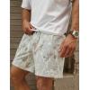 imageFlygo Mens Graphic Print Camo Shorts Fashion Designer Workout Shorts Retro Casual Cool Streetwear Short Pants01 Maple Leaf Grey