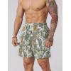 imageFlygo Mens Graphic Print Camo Shorts Fashion Designer Workout Shorts Retro Casual Cool Streetwear Short Pants03 Maple Leaf Green