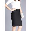 imageFlygo Womens Work Business Office Pencil Skirt Stretchy Knee Length Bodycon SkirtsBlack