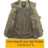 imageFlygo Mens Casual Lightweight Outdoor Fishing Work Safari Travel Photo Cargo Vest Jacket Multi PocketsFluorescent Yellow