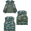 imageFlygo Mens Casual Lightweight Outdoor Fishing Work Safari Travel Photo Cargo Vest Jacket Multi PocketsGreen Camo