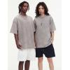imageFlygo 3 Pack Men Oversized T Shirts Acid Washed Unisex Tee Loose Fit Short Sleeve Casual Streetwear Baggy Basic TopsGrey