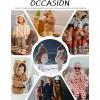 imageFlygo Girls Boys Fleece Hooded Jacket Unisex Toddler Sweatshirt Bear Ear Zip Up Sweater Outwear HoodieNavy