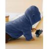 imageFlygo Girls Boys Fleece Hooded Jacket Unisex Toddler Sweatshirt Bear Ear Zip Up Sweater Outwear HoodieNavy