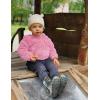 imageFlygo Girls Boys Fleece Hooded Jacket Unisex Toddler Sweatshirt Bear Ear Zip Up Sweater Outwear HoodiePink