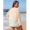 imageFlygo Swimsuit Coverup for Women Crochet Beach Cover Ups Summer Bathing Suit Cover Up Knit Beach Dress Vacation OutfitsApricot