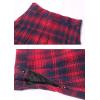 imageFlygo Womens School Uniform Plaid Pleated Skirt Flared Short Skater SkirtsNavy