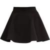 imageFlygo Womens High Waist ALine Flared Pleated Swing Wool Mini Skirt SkortBlack
