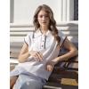 imageFlygo Womens Sweater Vest Lapel Button Down Sleeveless Tank Tops Cap Sleeve Knit Pullover Summer Spring Sweaters Vest TopBeige