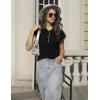 imageFlygo Womens Sweater Vest Lapel Button Down Sleeveless Tank Tops Cap Sleeve Knit Pullover Summer Spring Sweaters Vest TopBlack