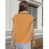 imageFlygo Womens Sweater Vest Lapel Button Down Sleeveless Tank Tops Cap Sleeve Knit Pullover Summer Spring Sweaters Vest TopKhaki