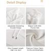 imageFlygo Womens Cut Out Super Cropped Hoodie Long Sleeve Hooded Sweatshirt Pullover Active Top01 White