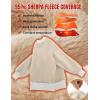 imageFlygo Unisex Boys Girls Fleece Lined Crewneck Sweatshirt Kids Warm Sherpa Pullover Sweater Sweatshirts Fall Winter ClothesWhite