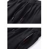 imageFlygo Mens Capri Joggers 34 Below Knee Workout Running Sports Sweat Shorts with Zipper Pockets02 Dark Grey