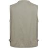 imageFlygo Mens Casual Cotton Outdoor Work Safari Travel Photo Vest with Multi PocketsKhaki