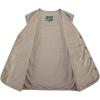 imageFlygo Mens Casual Cotton Outdoor Work Safari Travel Photo Vest with Multi PocketsKhaki