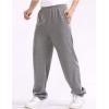 imageFlygo Mens Elastic Waist Open Bottom Jogger SweatpantsDark Grey