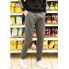 imageFlygo Mens Fleece Pants Sherpa Lined Sweatpants Active Running Jogger PantsDark Grey