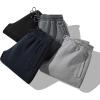 imageFlygo Mens Fleece Pants Winter Active Joggers Sweatpants Thermal Sherpa Lined PantsDark Grey