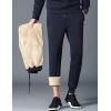 imageFlygo Mens Fleece Sherpa Lined Sweat Pants Winter Active Running Joggers PantsNavy