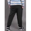 imageFlygo Mens Jogger Sweatpants Closed Bottom Elastic Waist Pants with Zipper PocketsBlack