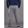 imageFlygo Mens Jogger Sweatpants Closed Bottom Elastic Waist Pants with Zipper PocketsGrey