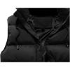 imageFlygo Mens Outdoor Puffer Vest Winter Padded Sleeveless Jacket with Removable HoodBlack