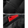 imageFlygo Mens Outdoor Puffer Vest Winter Padded Sleeveless Jacket with Removable HoodRed