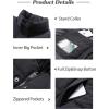 imageFlygo Mens Puffer Vest Winter Padded Vests Lightweight Stand Collar Sleeveless Quilted Jackets OuterwearBlack