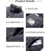imageFlygo Mens Puffer Vest Winter Padded Vests Lightweight Stand Collar Sleeveless Quilted Jackets OuterwearDarkgrey