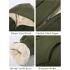 imageFlygo Mens Sherpa Hoodie Jacket Fleece Lined Zip Up Warm Hoodies Sweatshirt Winter Zipper Sweater Hooded CoatArmygreen