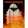 imageFlygo Mens Sherpa Hoodie Jacket Fleece Lined Zip Up Warm Hoodies Sweatshirt Winter Zipper Sweater Hooded CoatAshgrey