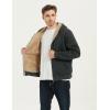 imageFlygo Mens Sherpa Hoodie Jacket Fleece Lined Zip Up Warm Hoodies Sweatshirt Winter Zipper Sweater Hooded CoatAshgrey