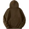 imageFlygo Mens Sherpa Hoodie Jacket Fleece Lined Zip Up Warm Hoodies Sweatshirt Winter Zipper Sweater Hooded CoatBrown