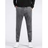 imageFlygo Mens Sherpa Lined Athletic Sweatpants Winter Warm Fleece Track Pants02 Dark Grey