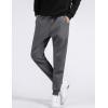 imageFlygo Mens Sherpa Lined Athletic Sweatpants Winter Warm Fleece Track Pants02 Dark Grey