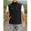 imageFlygo Mens Summer Casual Lightweight Outdoor Work Fishing Photo Travel Utility Vest with PocketsBlack