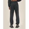 imageFlygo Mens Sweatpants Athletic Acid Washed Cotton Gym Elastic Waist Drawstring Jogger Track Pants Cinch Bottom with PocketsBlack